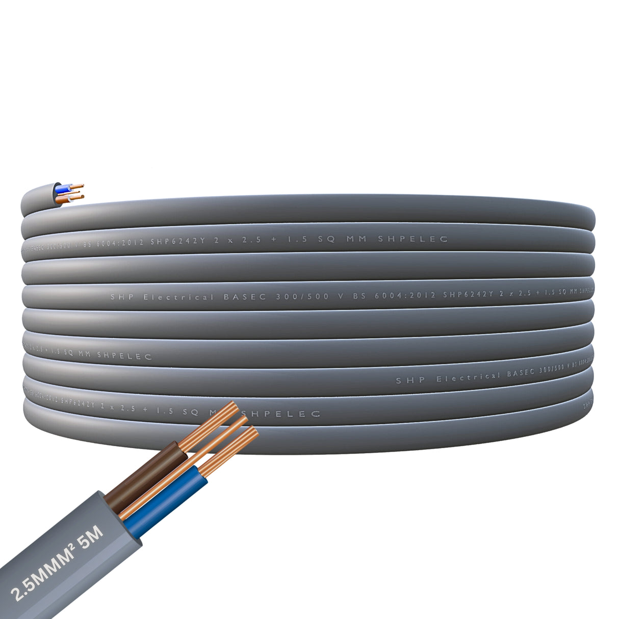 SHPELEC® 6242Y TWIN AND EARTH CABLE - 2.5mm