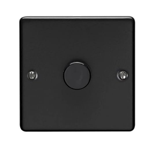 SHP Electrical Round Edge Matt Black Range 2 GANG 13AMP DP SWITCHED SOCKET MATT BLACK RANGE BLACK TRIM