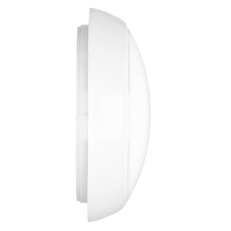 Emergency IP54 Round LED Bulkhead LUNASMD16EM3 LUNA 16W WHI BDY OPL DF IP54 1700L