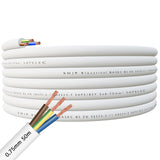 SHPELEC® 3183Y 3 Core Flexible Cable White - 0.75mm