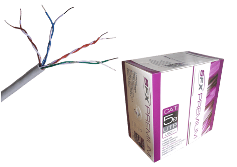 Cat5e UTP LSZH White Network Cable