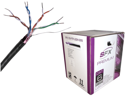 Cat 6 UTP LSZH Eca Purple Solid Network Cable