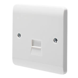 CRABTREE INSTINCT SLAVE TELEPHONE SOCKET WHITE