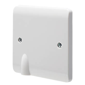 CRABTREE INSTINCT 20A UNSWITCHED FLEX OUTLET PLATE WHITE