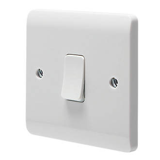 CRABTREE INSTINCT 20A 1-GANG DP CONTROL SWITCH WHITE WITH LED