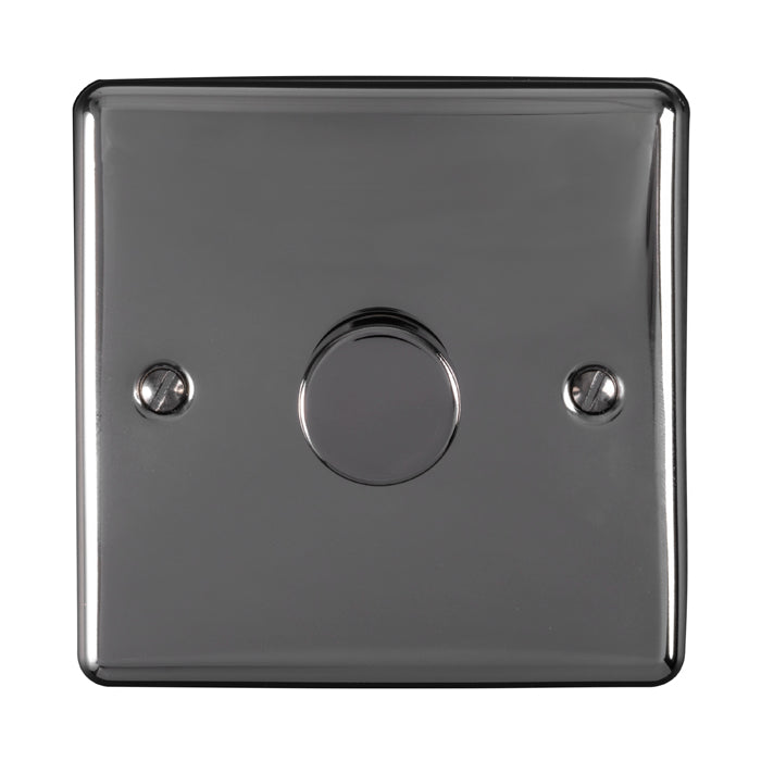 1 Gang 400W/LED 2Way Dimmer Switch Black Nickel Enhance Range