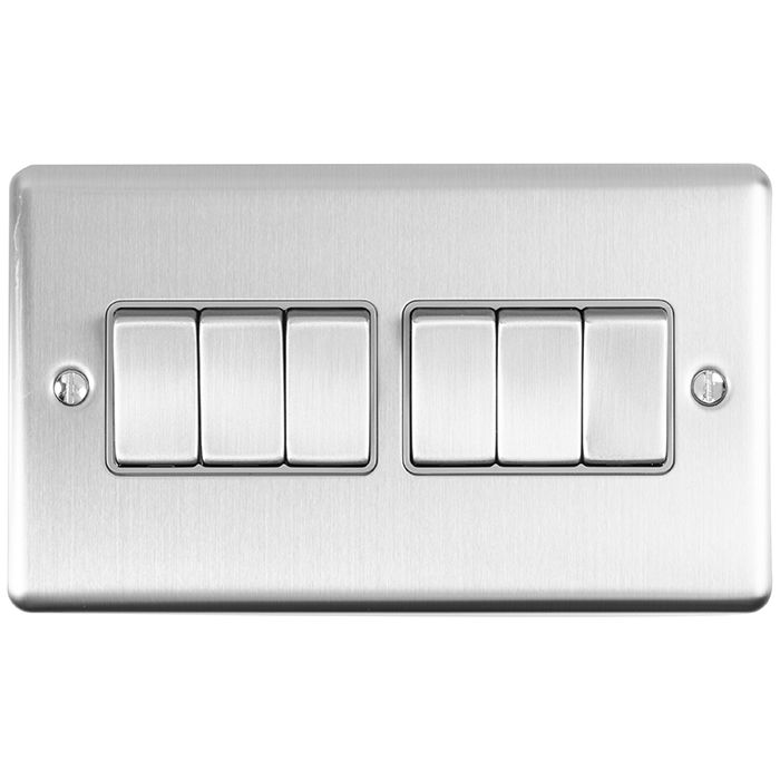 Enhance Decorative 6 Gang Switch