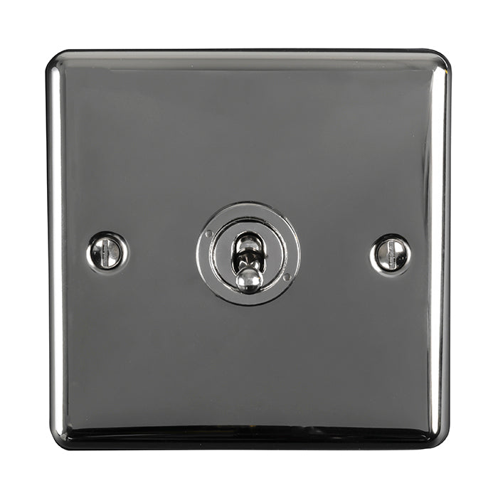 1 Gang 10Amp 2Way Toggle Switch Black Nickel Enhance Range