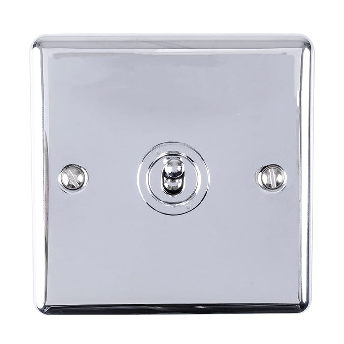 1 Gang 10Amp 2Way Toggle Switch Polished Chrome Enhance Range