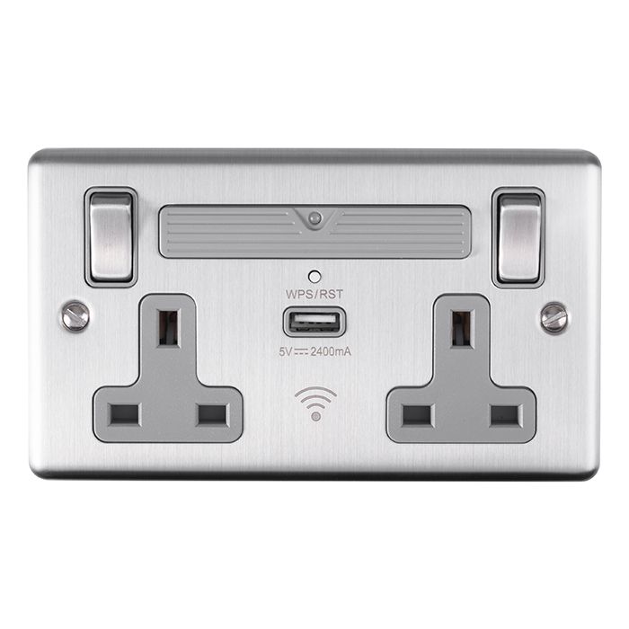 Enhance Decorative 2 Gang Wifi Socket