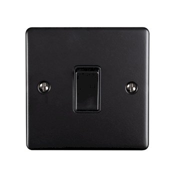 1 GANG 10AMP 2WAY SWITCH MATT BLACK ENHANCE RANGE BLACK TRIM