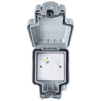 Eurolite Utility Euroseal IP66 13A Unswitched Lockable RCD Fused Spur - Passive-30mA