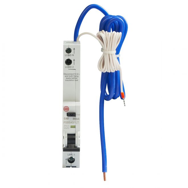 Wylex 40 Amp 30mA RCBO C Type 10kA