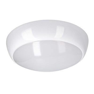 Emergency IP54 Round LED Bulkhead LUNASMD16EM3 LUNA 16W WHI BDY OPL DF IP54 1700L