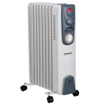 2KW OIL FILLED RADIATOR 1/2KW WITH THERMOSTAT & TIMER