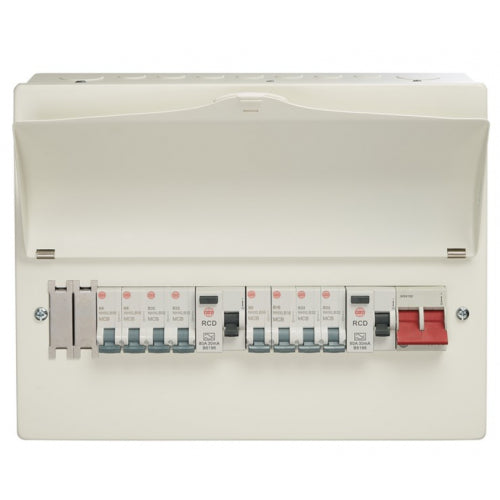 Wylex WNM1769 10 Way Populated 18th Edition Consumer Unit c/w 8 MCB's